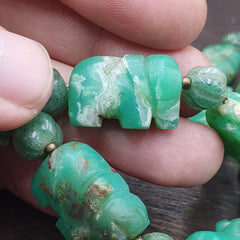 Vintage Chinese Tibetan Jade Carving jade Animals Melon Shape Necklaces