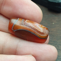 Ancient Agate Himalayan Tibetan Natural Eye Pattern Agate Bead JNT-61