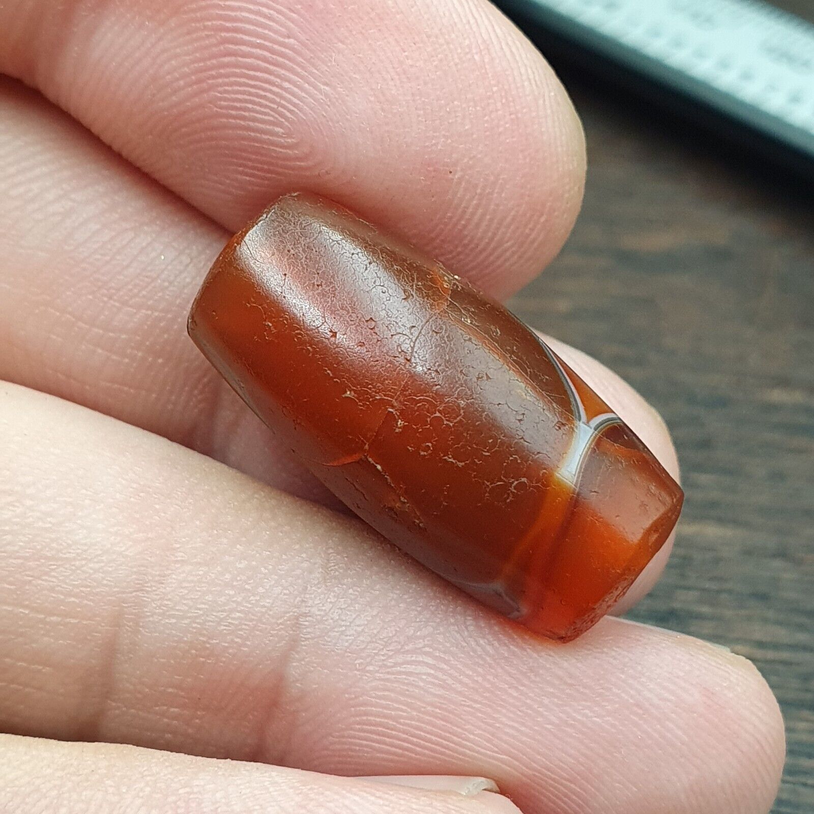 Ancient Agate Himalayan Tibetan Natural Eye Pattern Agate Bead JNT-61