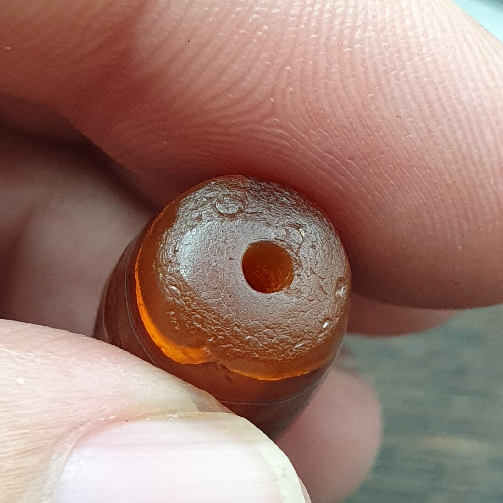 Ancient Agate Himalayan Tibetan Natural Eye Pattern Agate Bead JNT-61