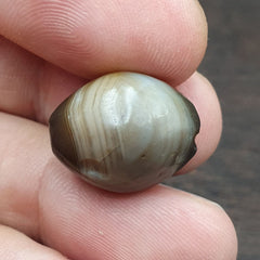 Ancient Agate Himalayan Tibetan Natural Eye Pattern Agate Bead JNT-63