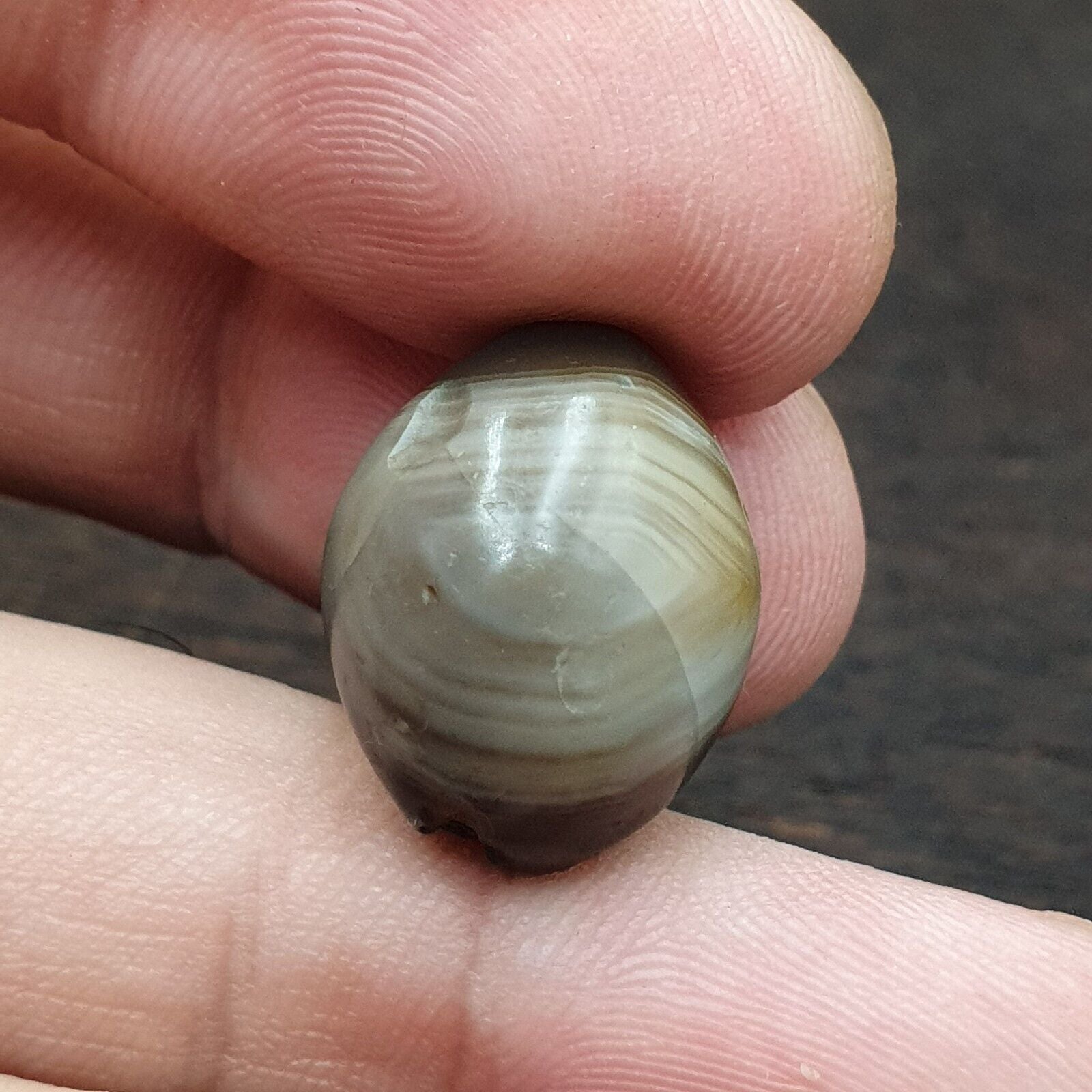 Ancient Agate Himalayan Tibetan Natural Eye Pattern Agate Bead JNT-63