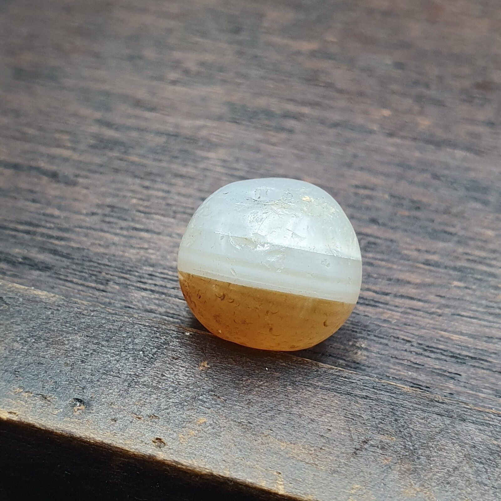 Ancient Antique Himalayan Tibetan Bangali Agate Beads JNT-74