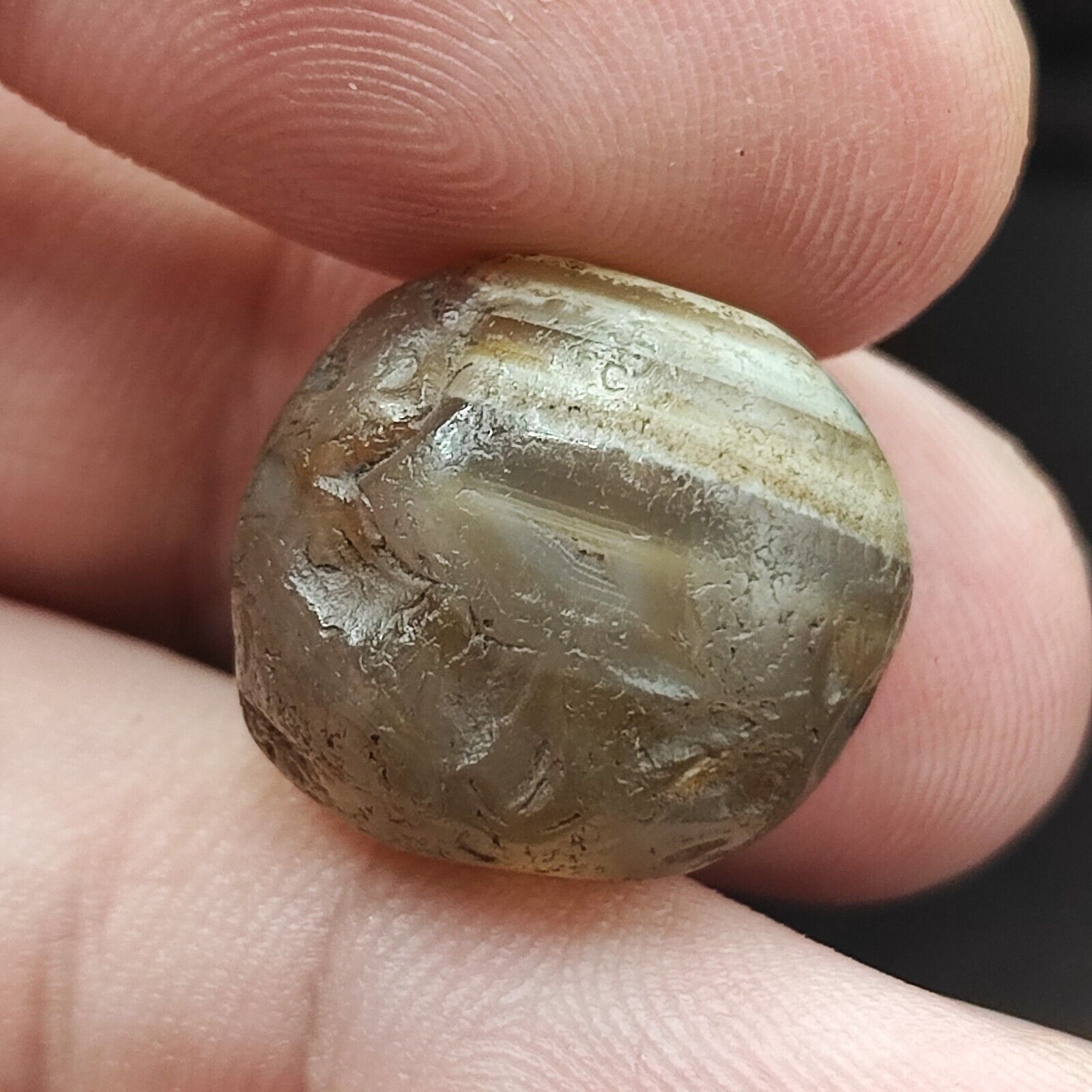 Ancient Agate Beads Sulemani Agate Beads 15mm JNT-82