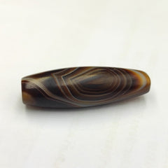 Vintage Old Yemeni Agate Natural Eye Rare pattern Banded Agate Bead  YM-2