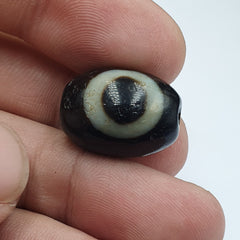 Lot 5 Old Antique Himalayan Tibetan Dragon 1 Eye Dzi Amulet Bead #MY5