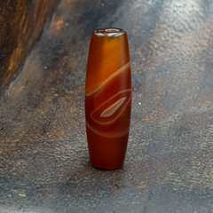 Old Yemeni natural Eye Agate Middle Eastern Red Agate Bead Ym-1ey