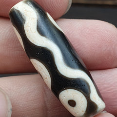 Rare Agate Old Indo Tibetan Agate 4 Falling Eyes Agate stone Dzi  Bead Amulet