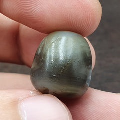 Ancient Gray Agate Yemeni Suleimani Natural Eye Agate Bead JNT-27
