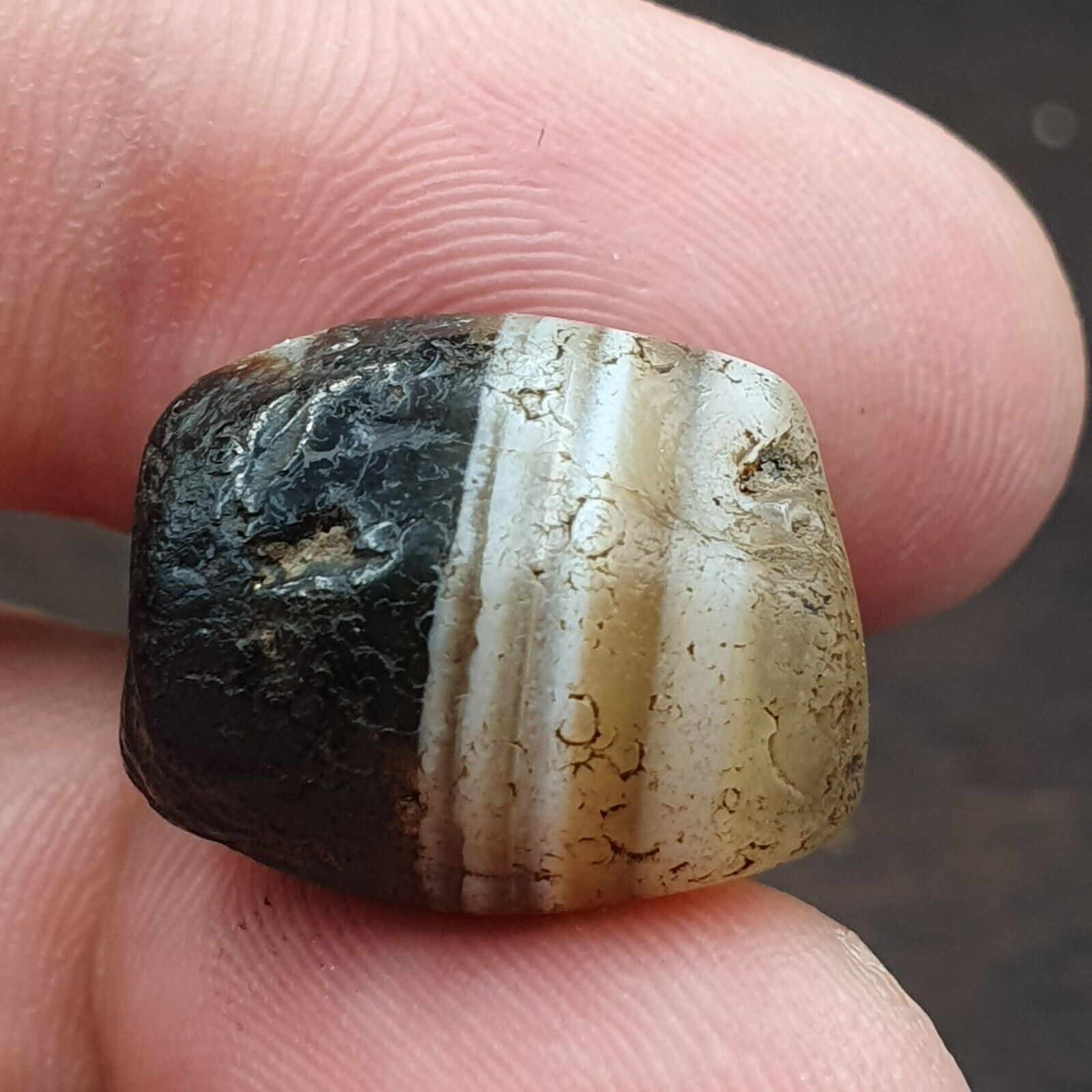 Ancient Agate Himalayan Suleimani Agate Bead JNT-29