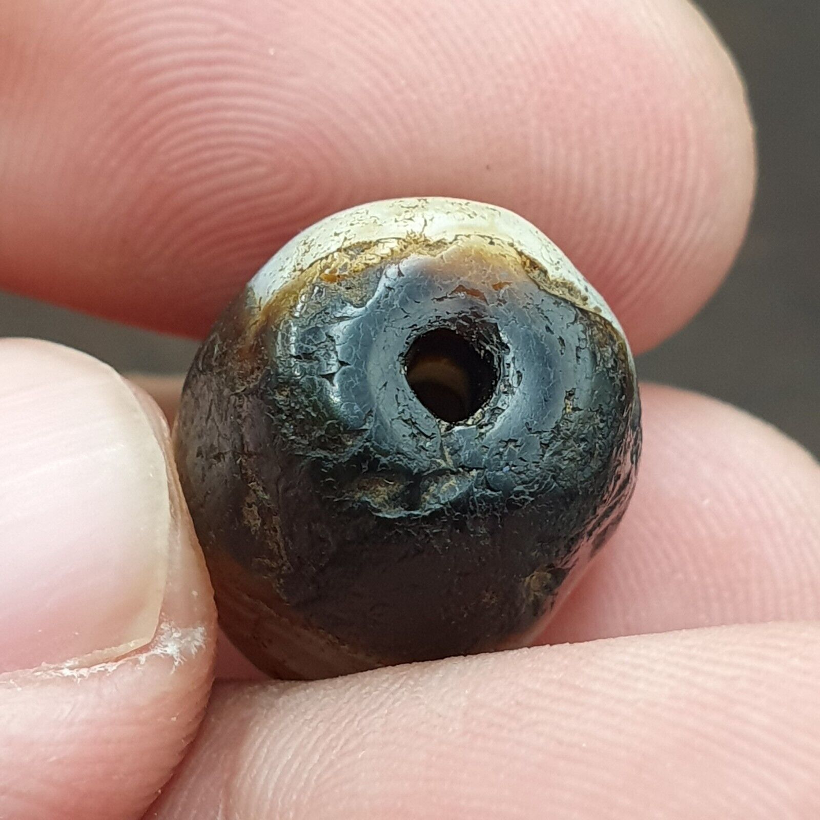 Ancient Agate Himalayan Suleimani Agate Bead JNT-29