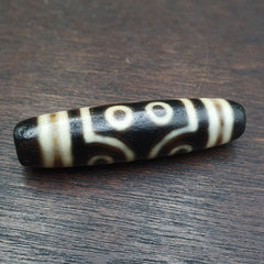 S1 Vintage Old Tibetan 7 Eyes Agate stone Dzi Bead big Amulet