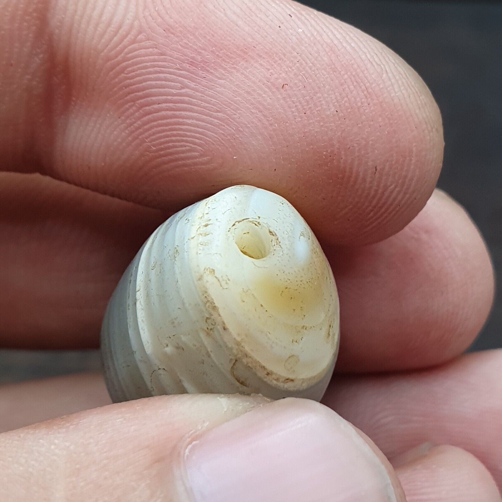Ancient Agate Suleimani Natural Eye pattern Agate Bead JNT-S3