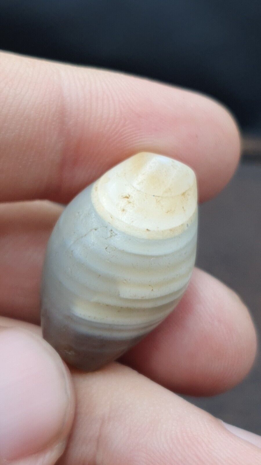Ancient Agate Suleimani Natural Eye pattern Agate Bead JNT-S3