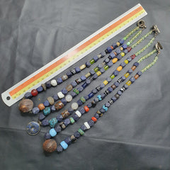 Vintage Lot 3 Pcs Lapis and Glass beaded Necklaces