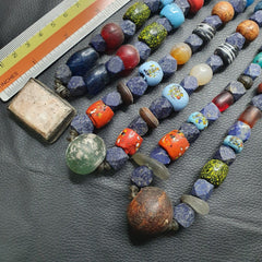 Lot 3 Pcs Vintage Lapis and Glass beaded Necklaces LPS2