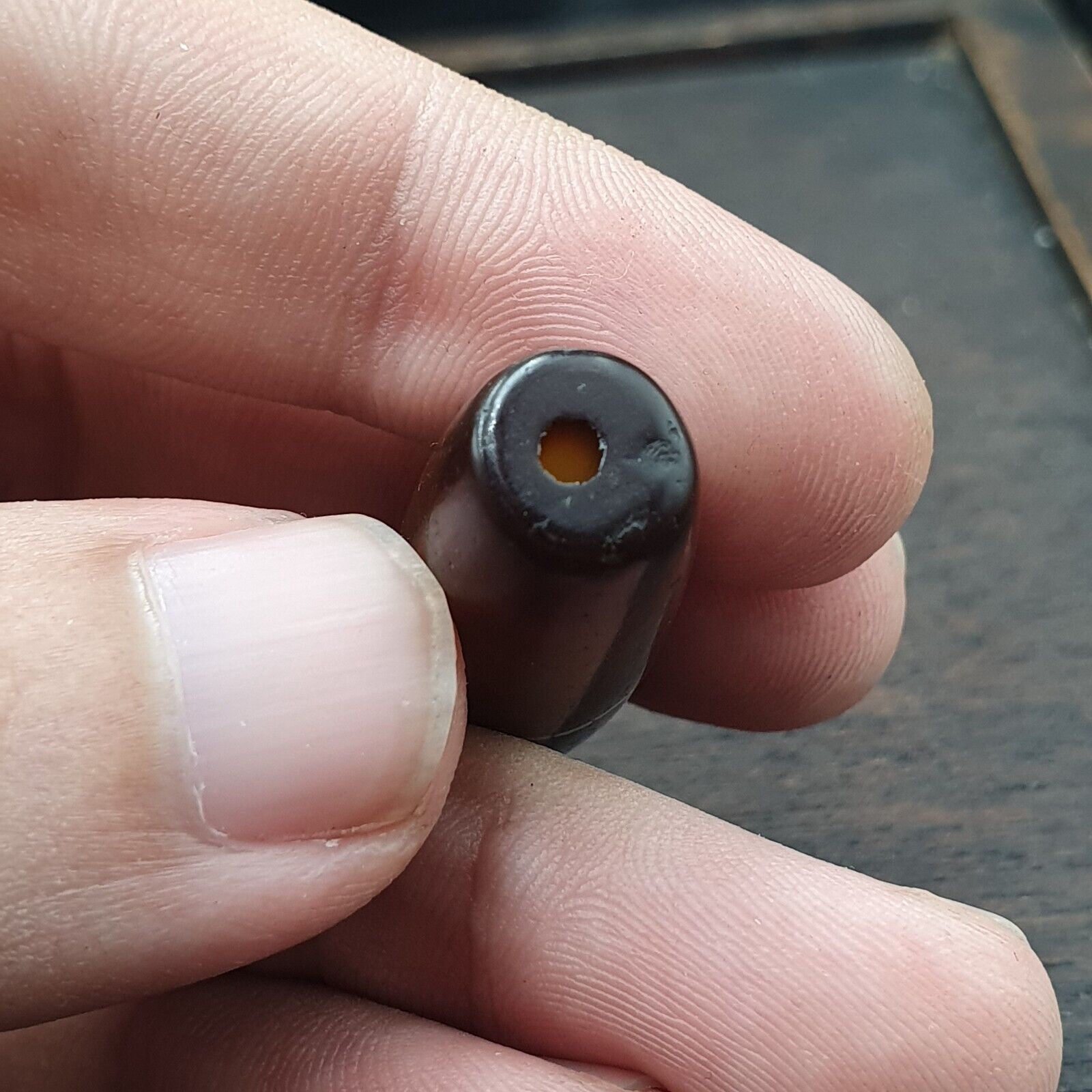 Antique Middle Eastern Agate Natural Agate Bead very unique Pattern #25