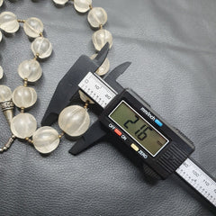 Vintage Himalayan Crystal Quartz Healing Stone Beads Necklace