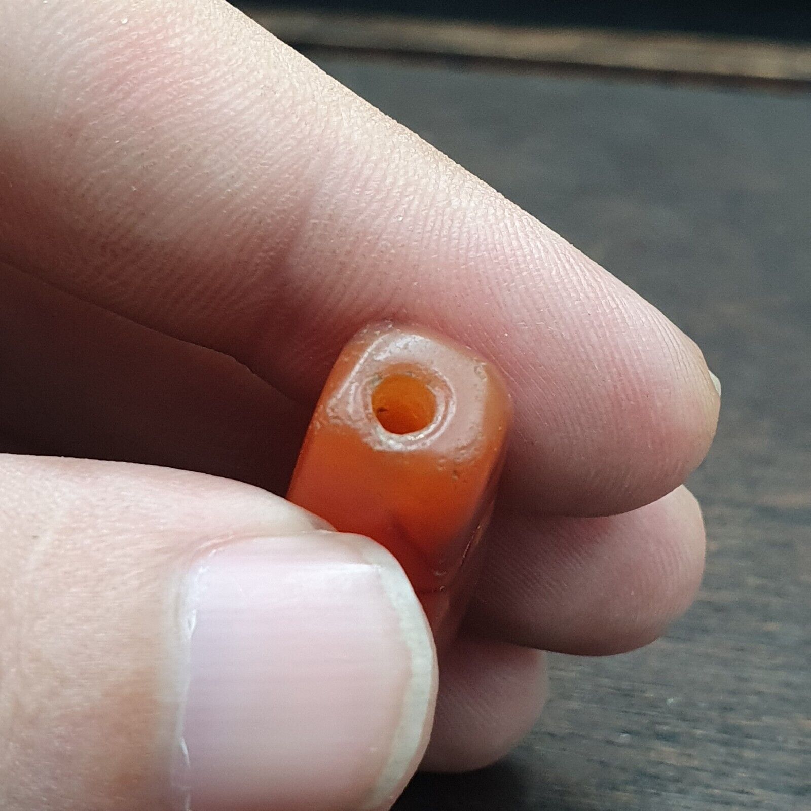 carnelian Antique Himalayan Tibetan Red Agate large Bead 39mm -RD-MY-1