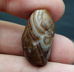 Ancient Agate Yemeni Suleimani Natural Pattern Agate Bead JUN#1
