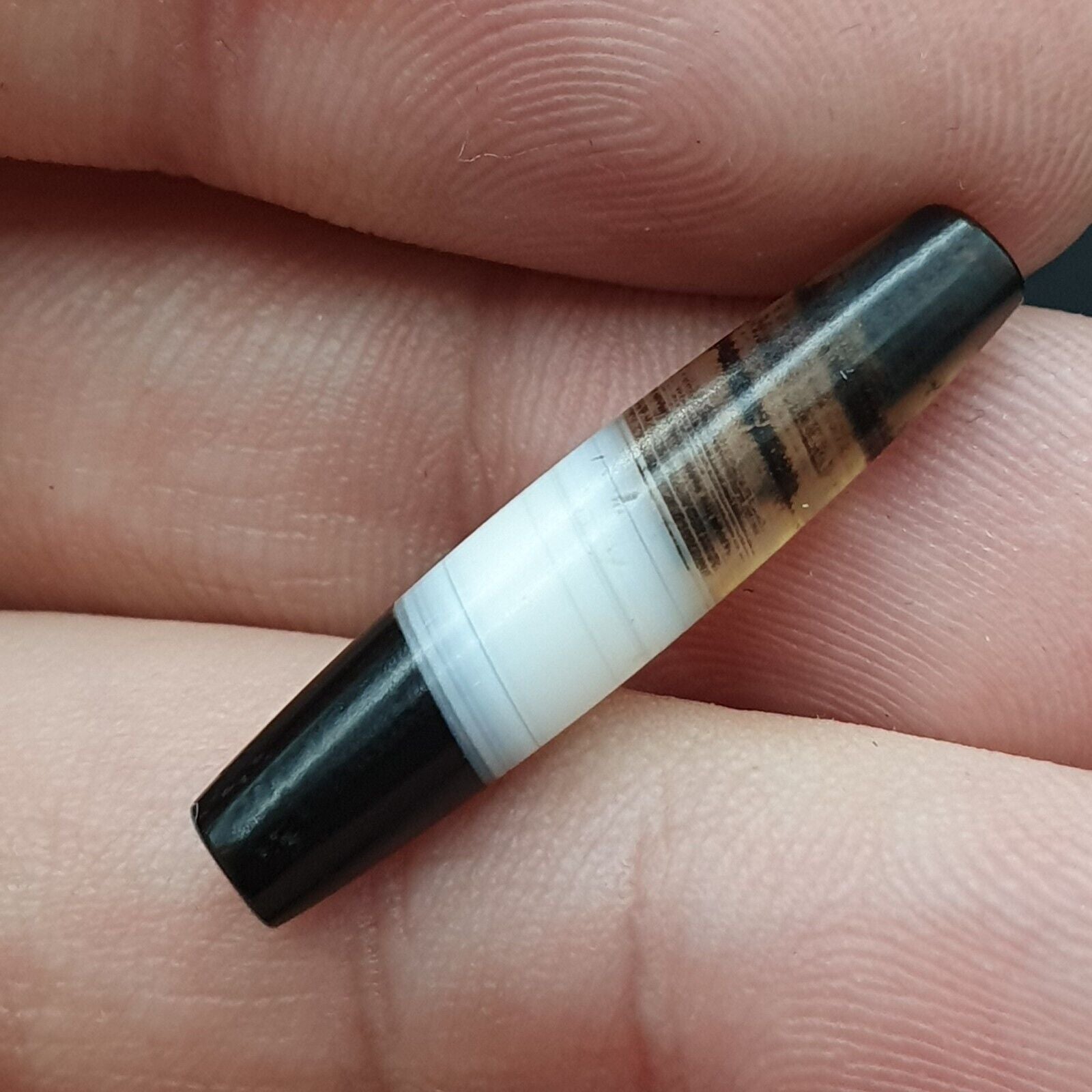 Antique Middle Eastern Natural Chung Agate Bead 27.8mm