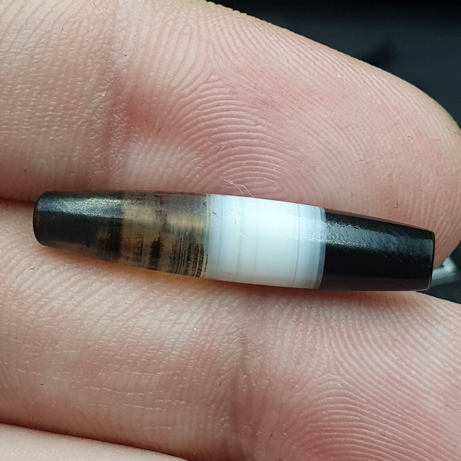 Antique Middle Eastern Natural Chung Agate Bead 27.8mm