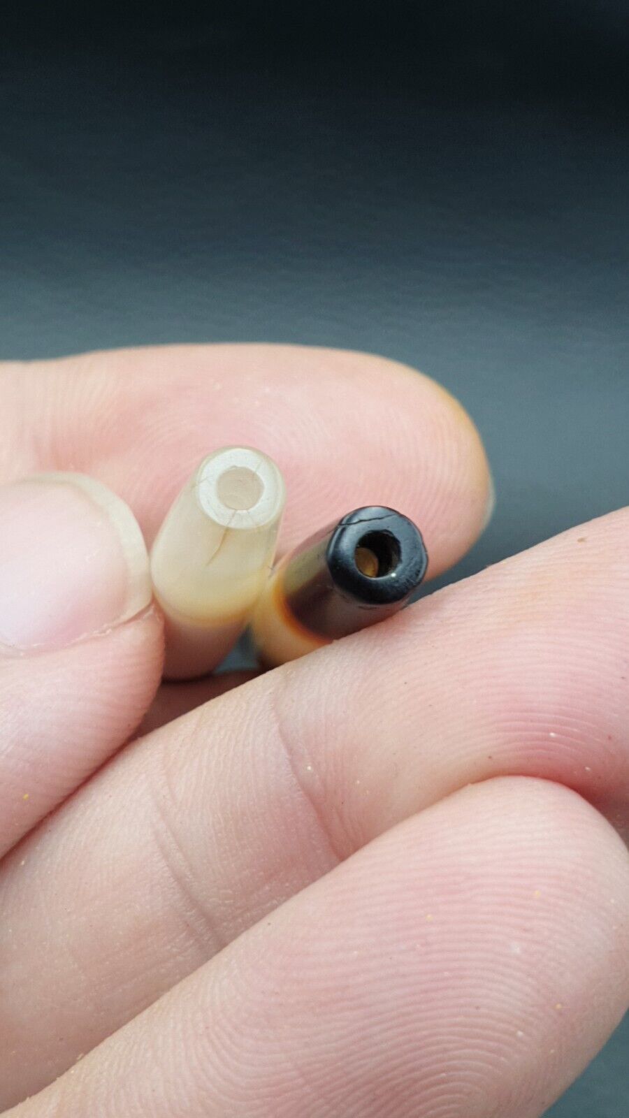 Lot 2 Middle Eastern Antique Natural Chung Agate Bead CHN-4