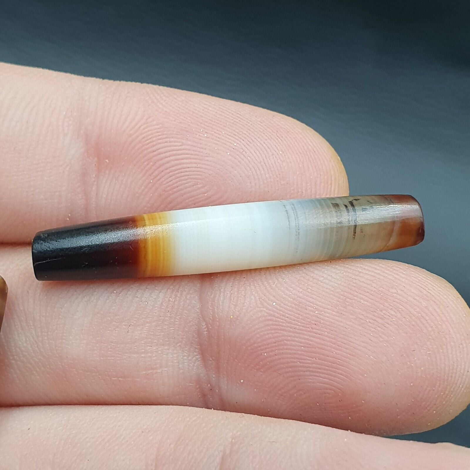 Lot 2 Middle Eastern Antique Natural Chung Agate Bead CHN-4