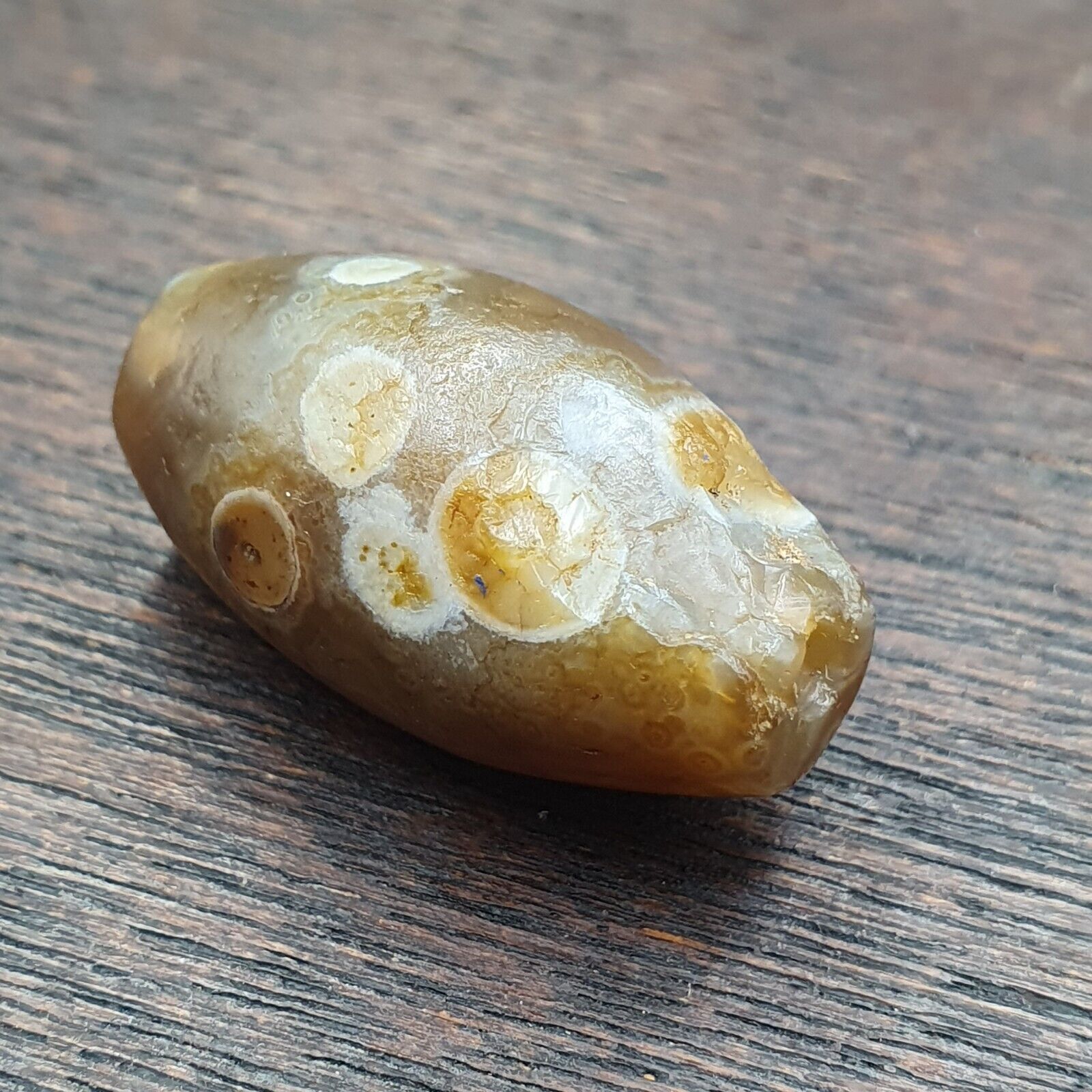 Ancient Agate Himalayan Tibetan Natural Eye Pattern Agate Bead JNT-JUN-3