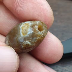 Ancient Agate Himalayan Tibetan Natural Eye Pattern Agate Bead JNT-JUN-3