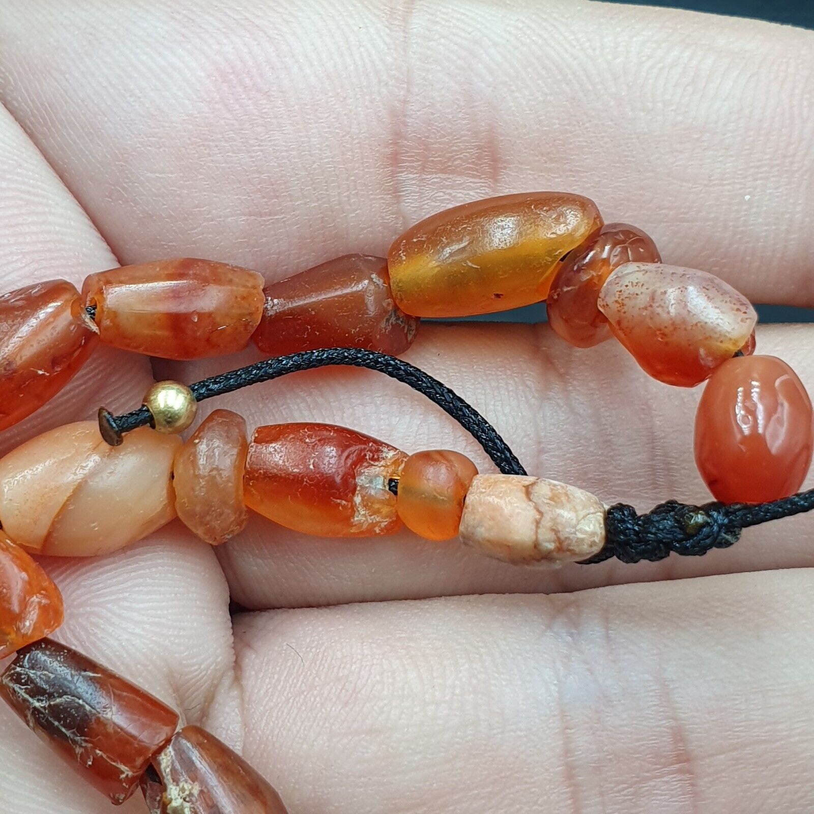 Antique Tibetan Agate Animal Figurine with carnelian Agate Beads Bracelet #2