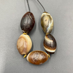 Ancient Old Himalayan Indo Tibetan Soleimani Agate Beads Genuine Beads.