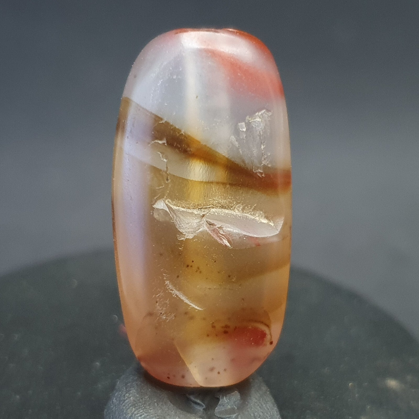 Ancient old Agate Antique Himalayan Indo Tibetan Eye Suleimany Bead SL019