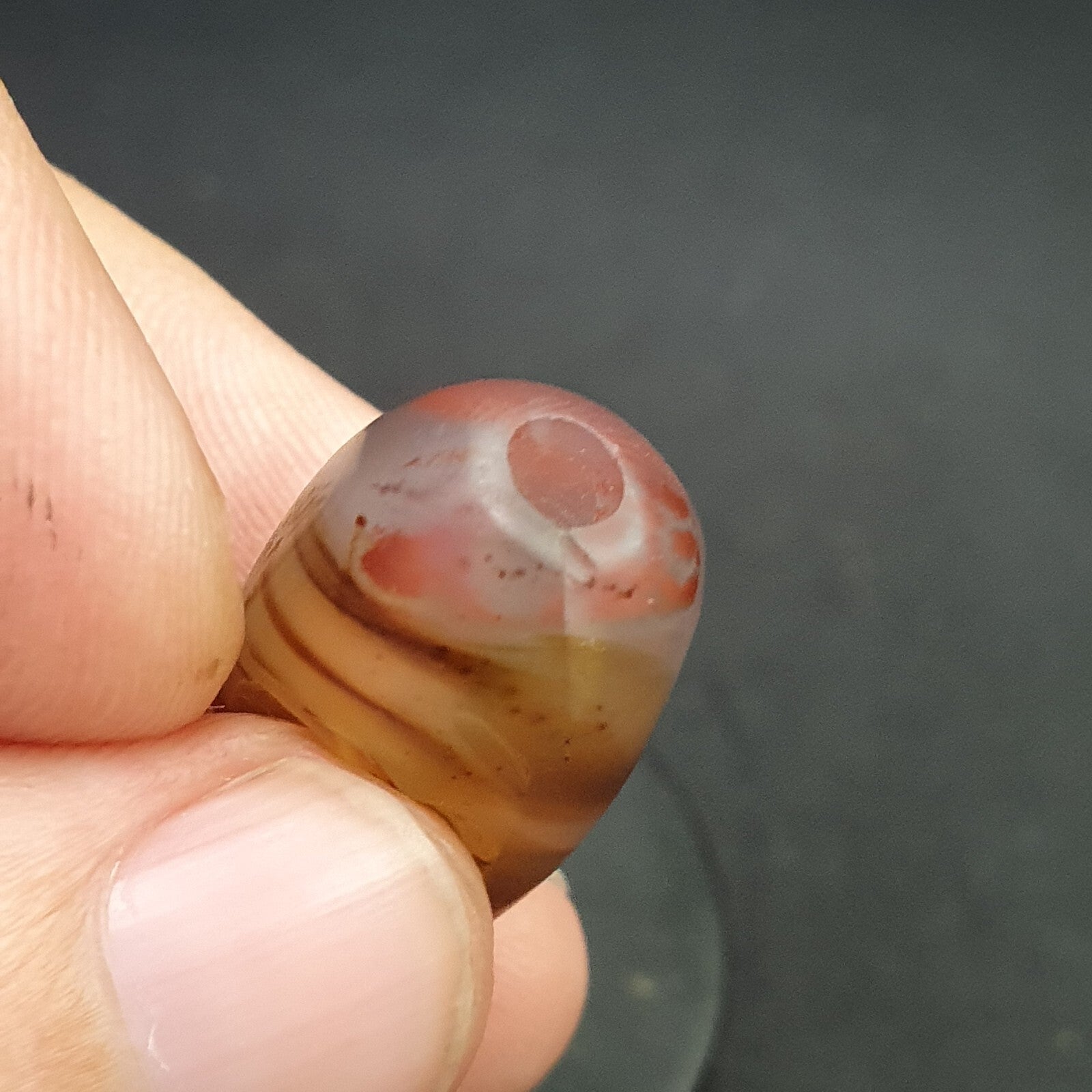 Ancient old Agate Antique Himalayan Indo Tibetan Eye Suleimany Bead SL019