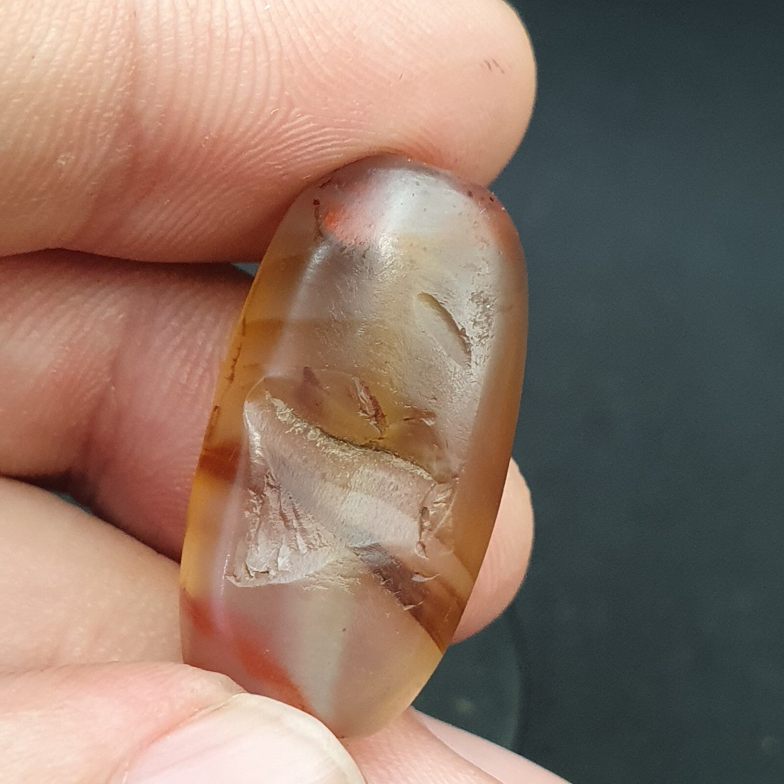 Ancient old Agate Antique Himalayan Indo Tibetan Eye Suleimany Bead SL019