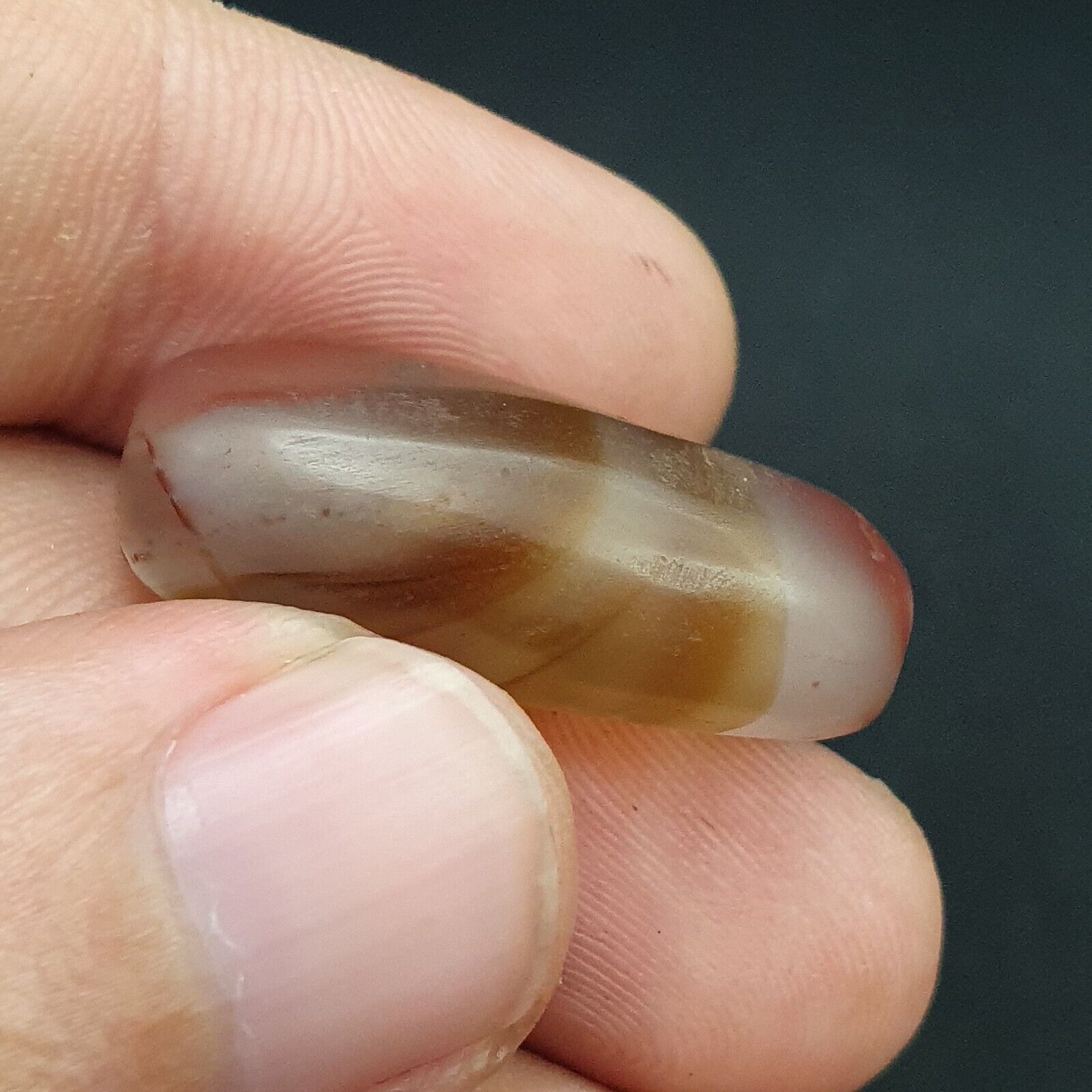 Ancient old Agate Antique Himalayan Indo Tibetan Eye Suleimany Bead SL019