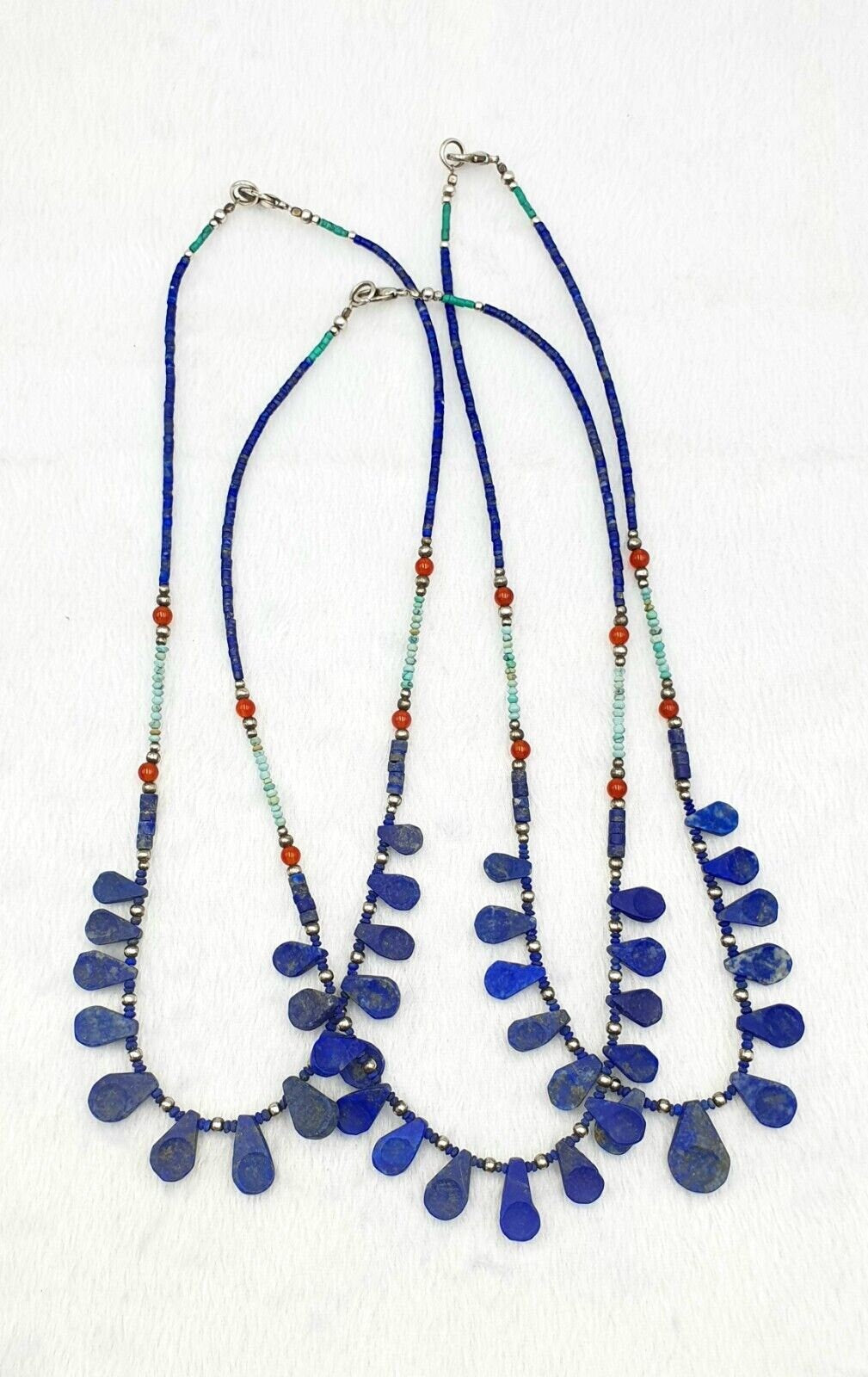Lapis lazuli with turquoise ancient afghani roman greek jewelry necklace