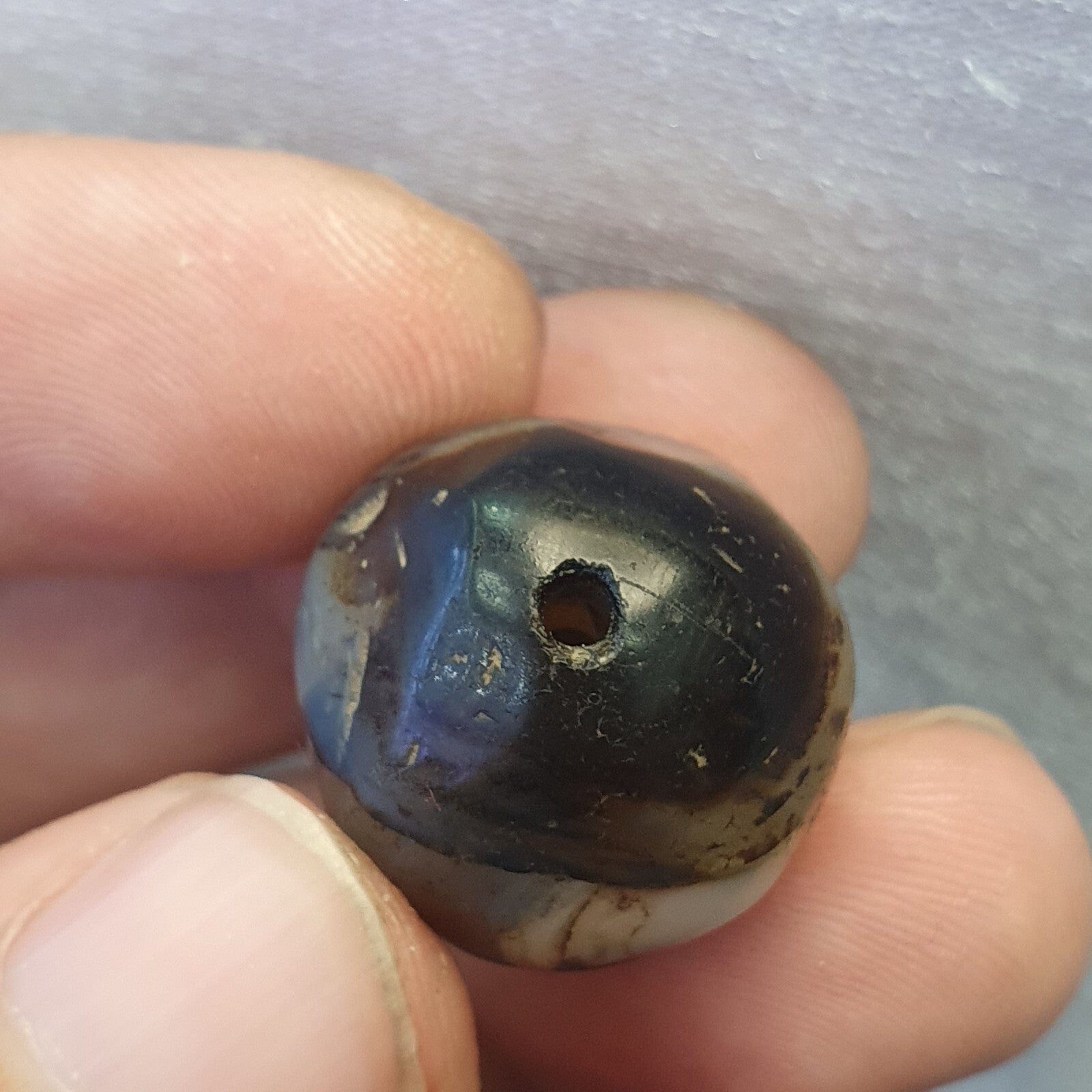 Antique Ancient Old Himalayan Soleimani Agate Bead