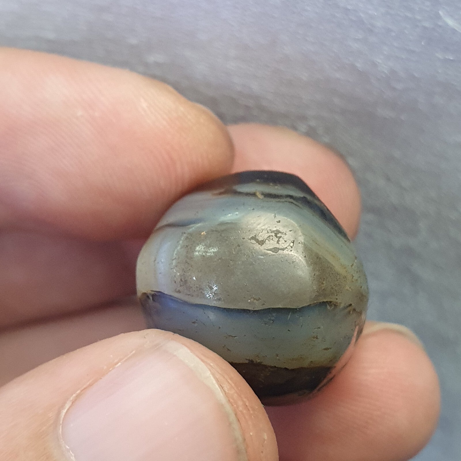 Antique Ancient Old Himalayan Soleimani Agate Bead