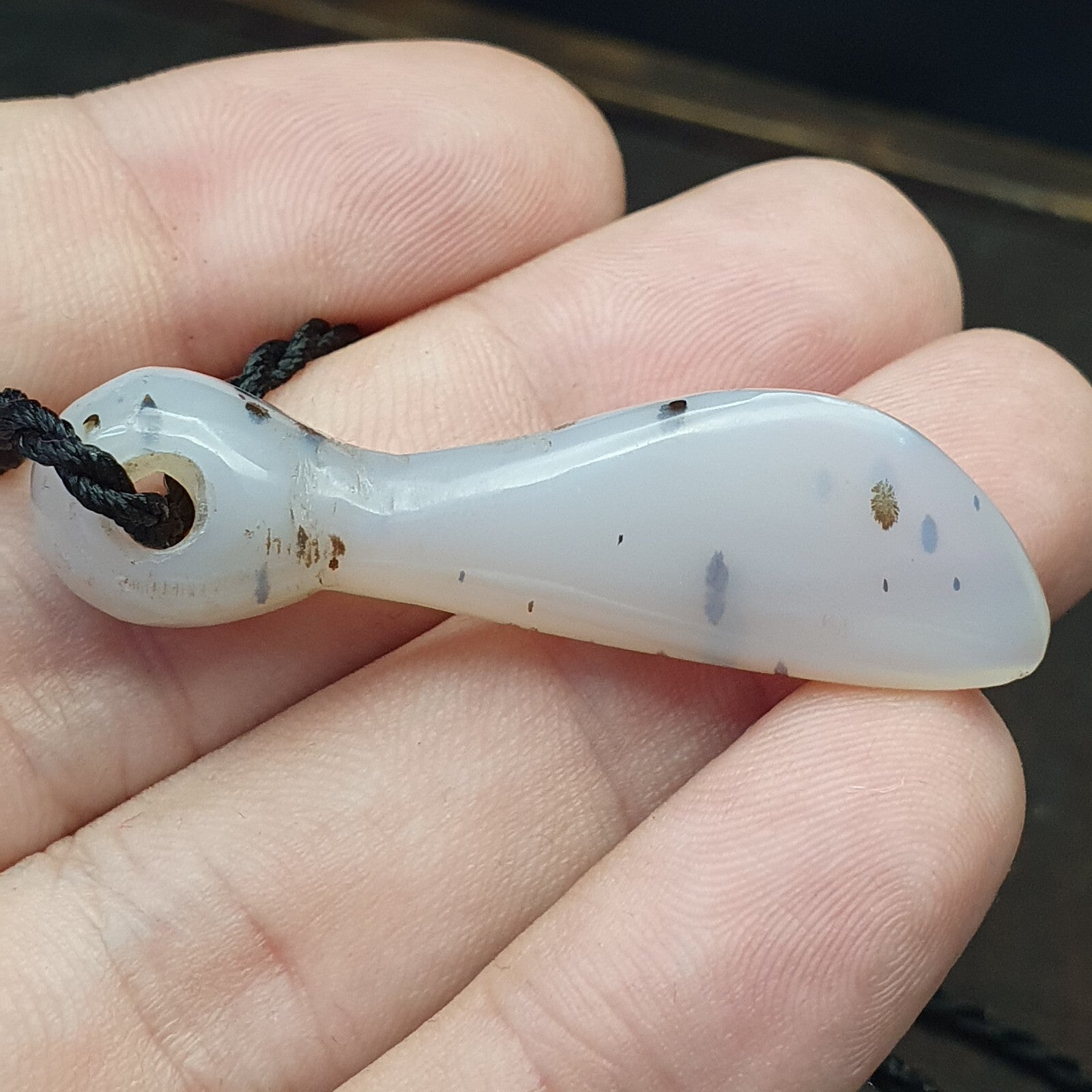 3 pcs Lot Antique Ancient Old Himalayan Blue lace chalcedony Agate Beads