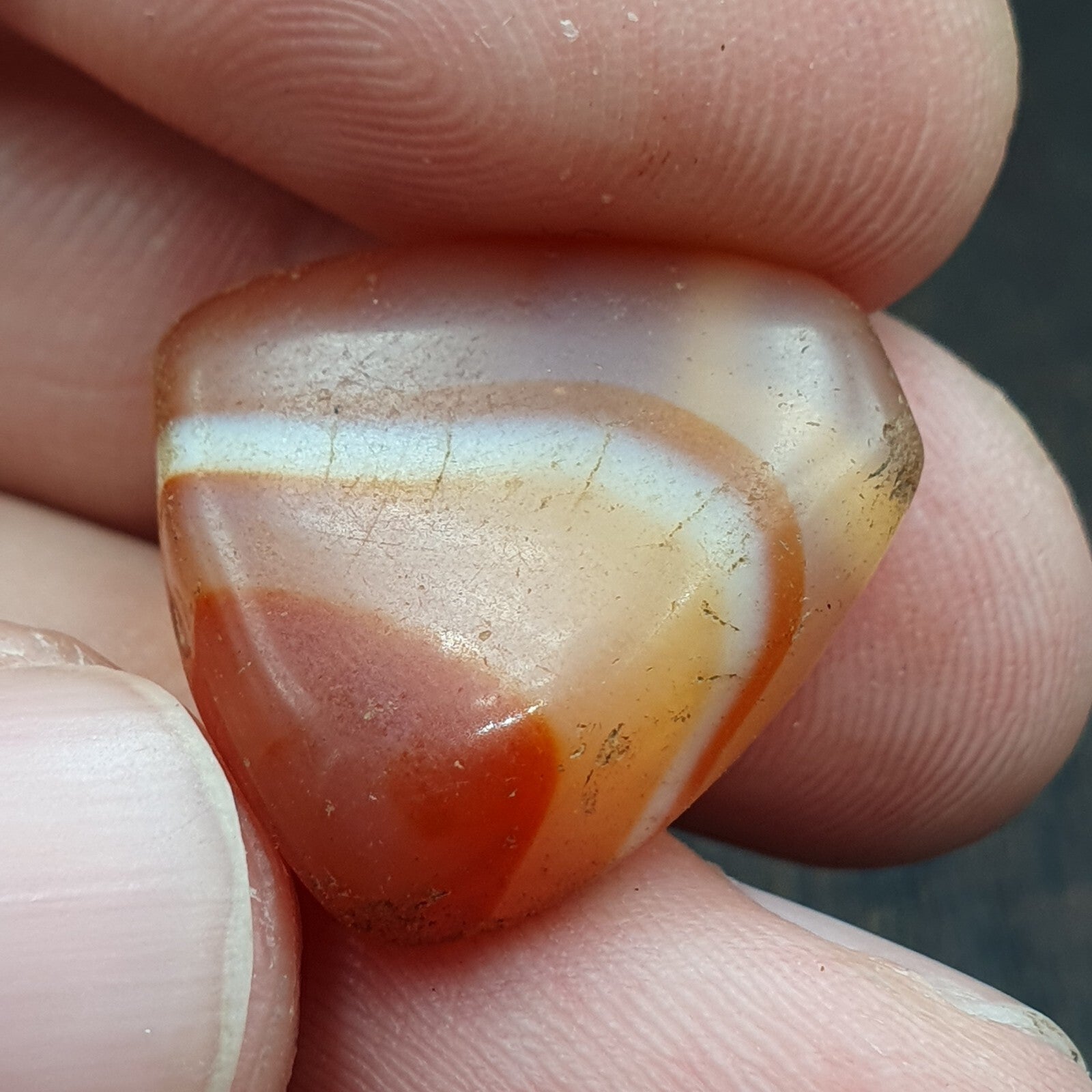 Very rare Khorasan Antique agate stone Bead Amulet pendant from Afghanistan