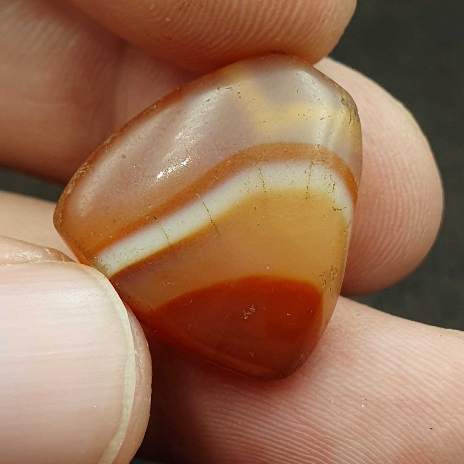 Very rare Khorasan Antique agate stone Bead Amulet pendant from Afghanistan