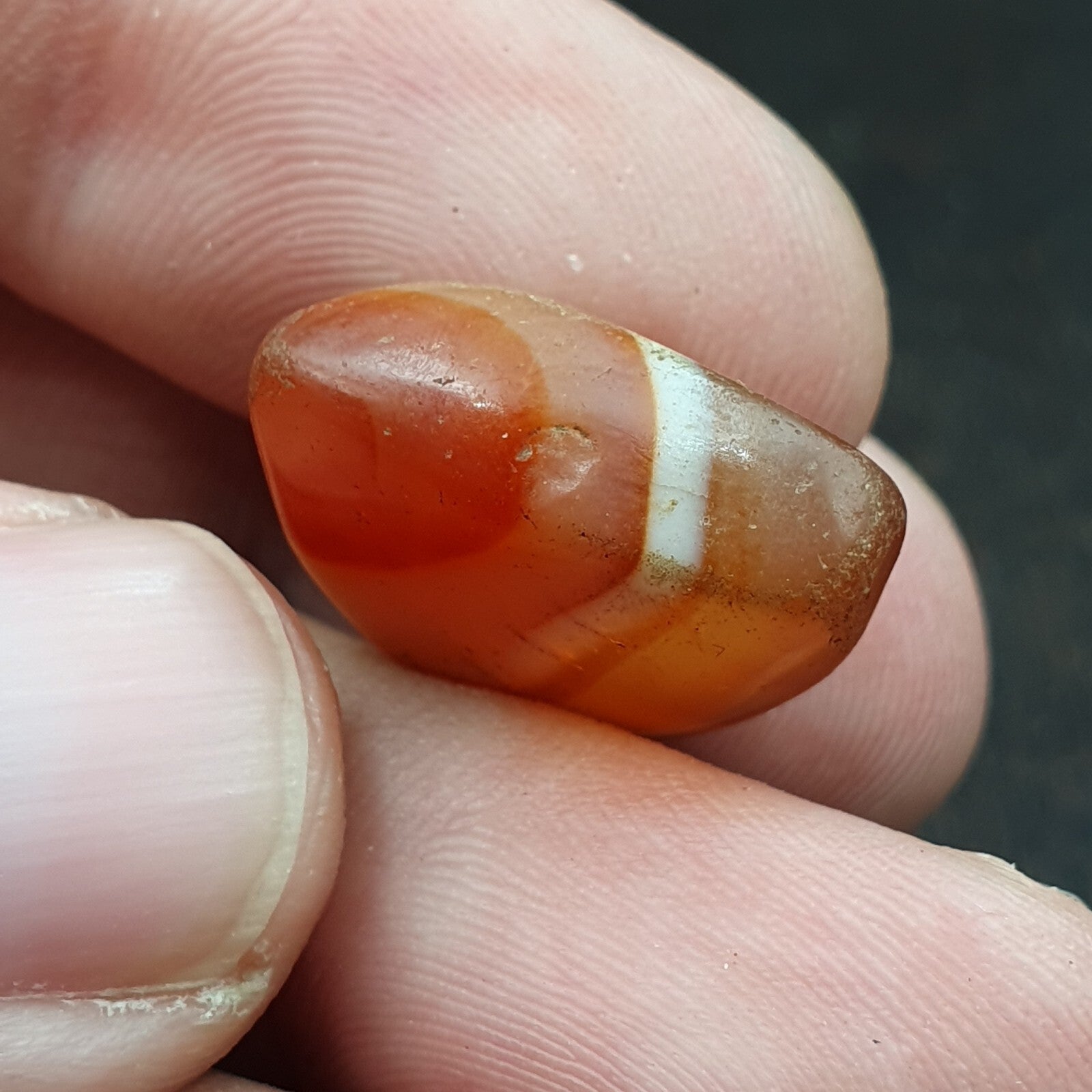 Very rare Khorasan Antique agate stone Bead Amulet pendant from Afghanistan