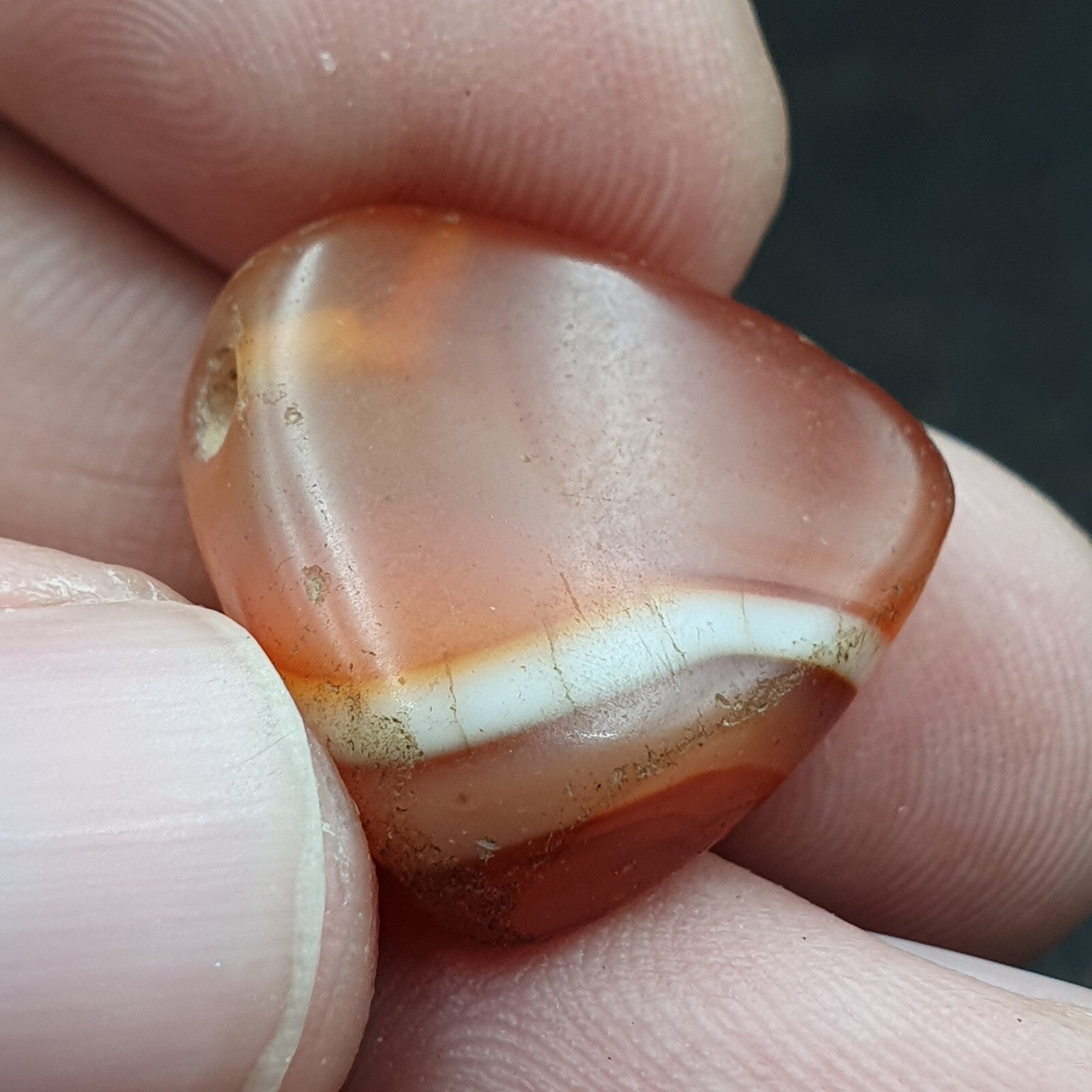 Very rare Khorasan Antique agate stone Bead Amulet pendant from Afghanistan