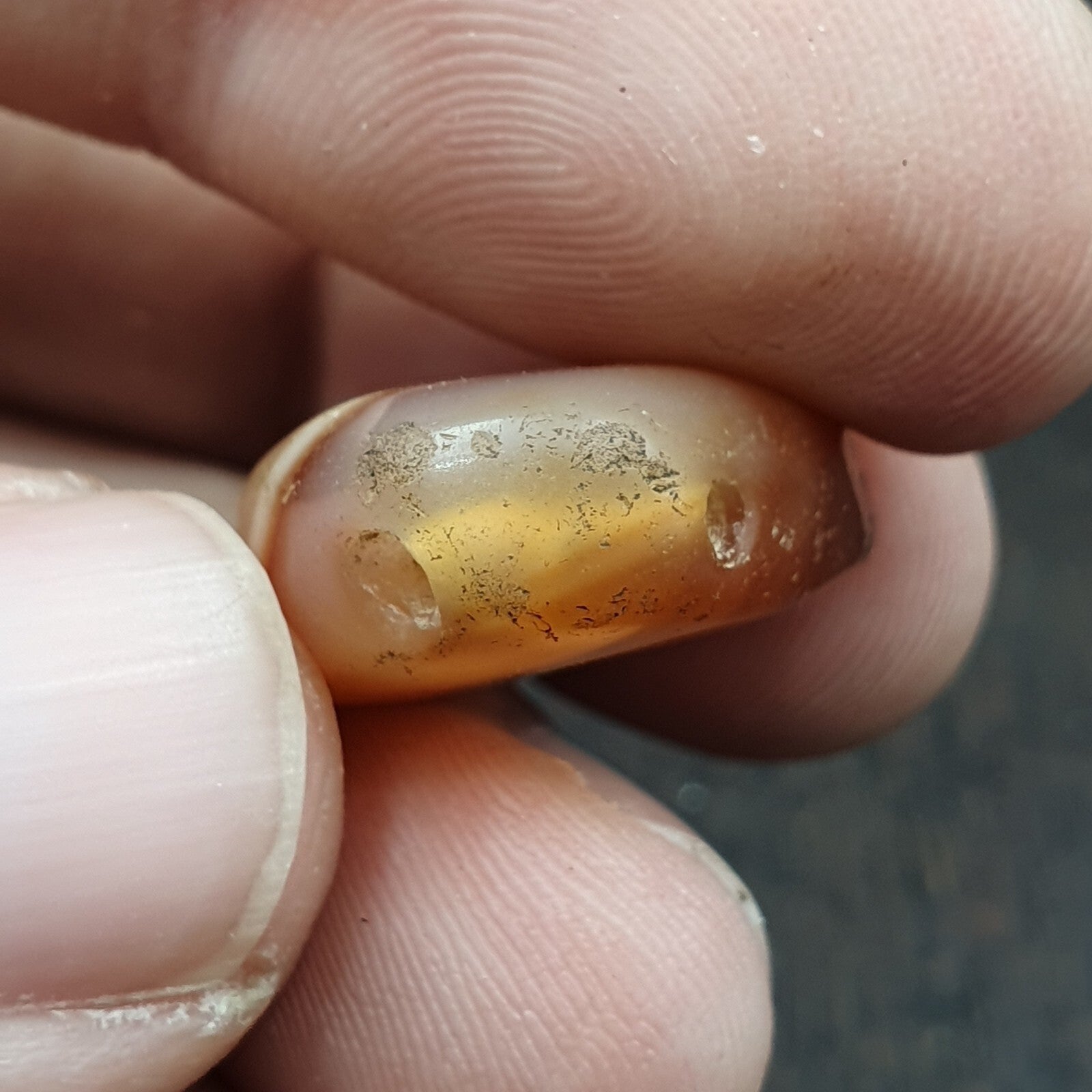 Very rare Khorasan Antique agate stone Bead Amulet pendant from Afghanistan