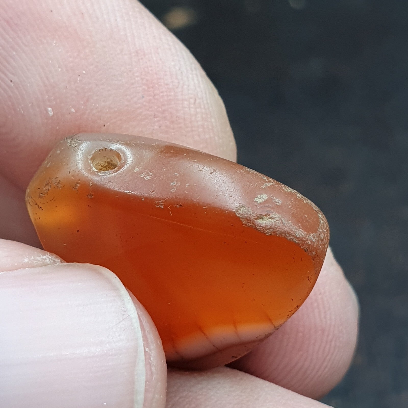 Very rare Khorasan Antique agate stone Bead Amulet pendant from Afghanistan