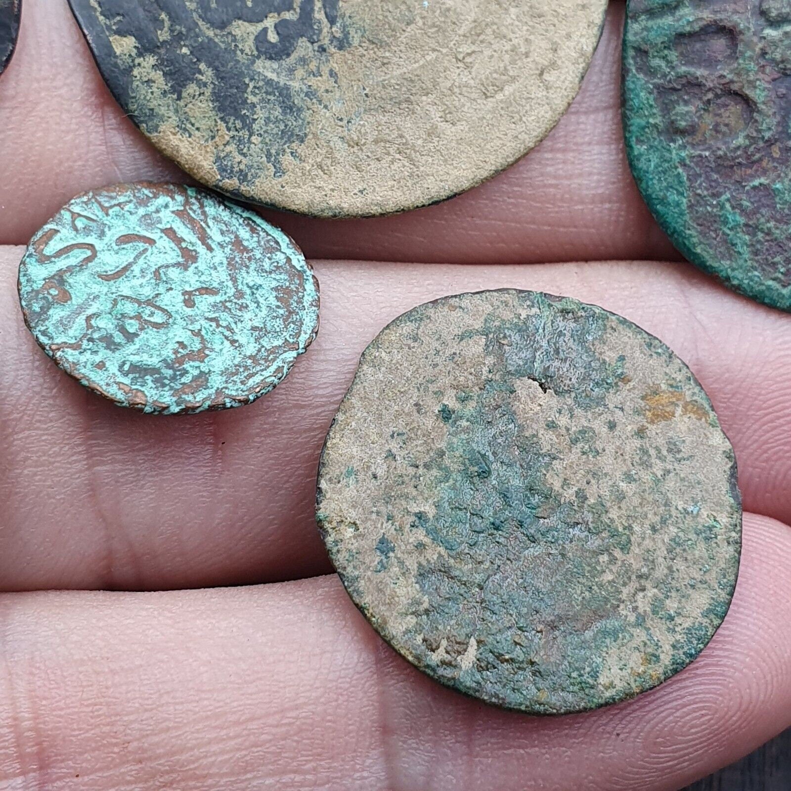 8 antique islamic coins himyar, abbasid, himyarite kingdom, ottoman empire