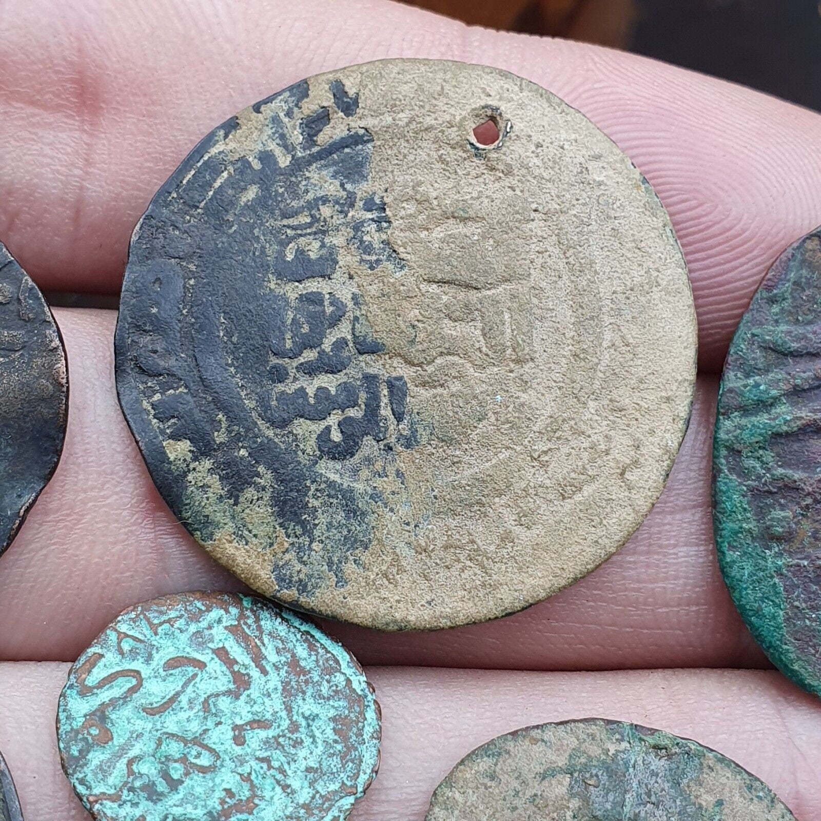 8 antique islamic coins himyar, abbasid, himyarite kingdom, ottoman empire