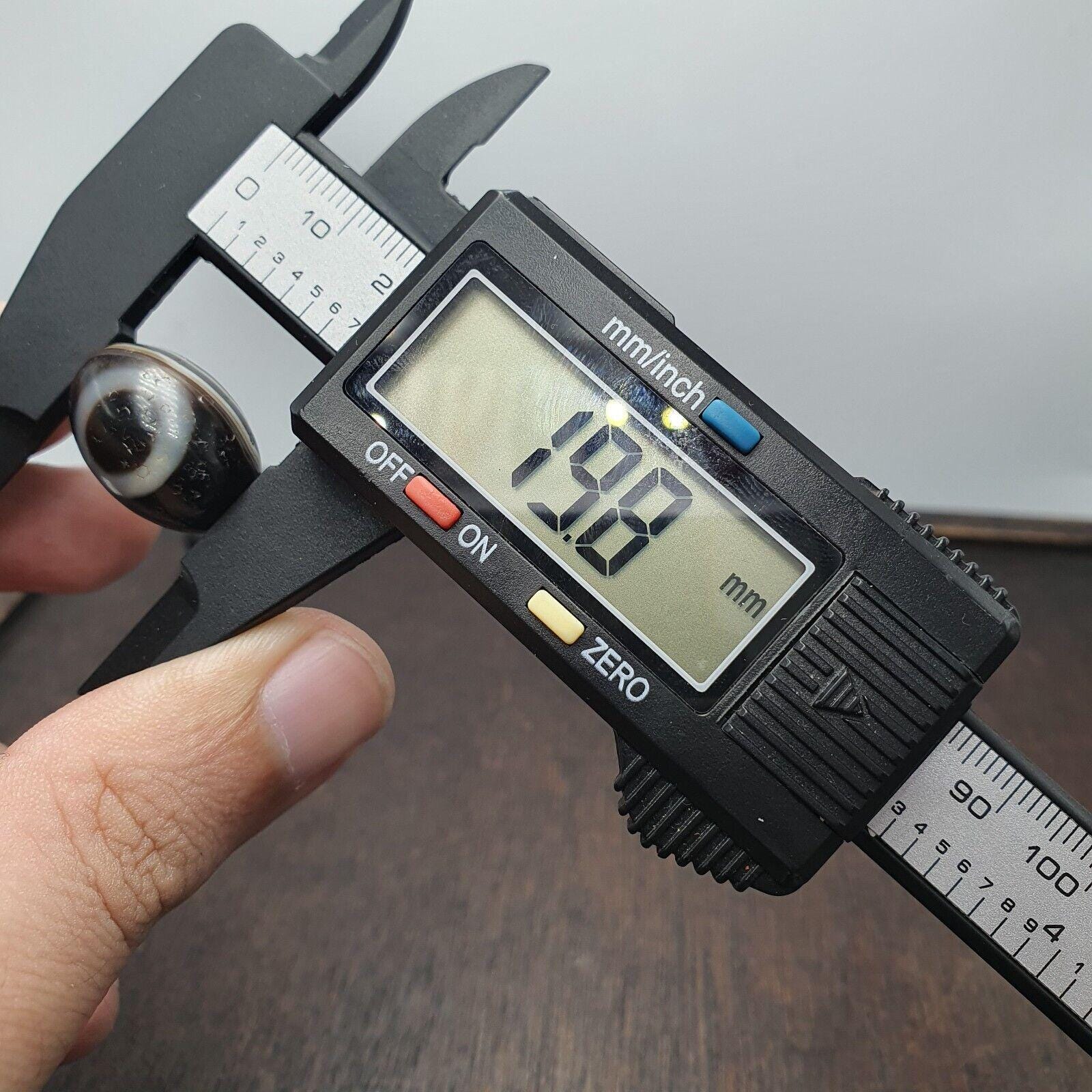 Old tibetan 1 eye agate unique pattern agate stone dzi bead amulet #3