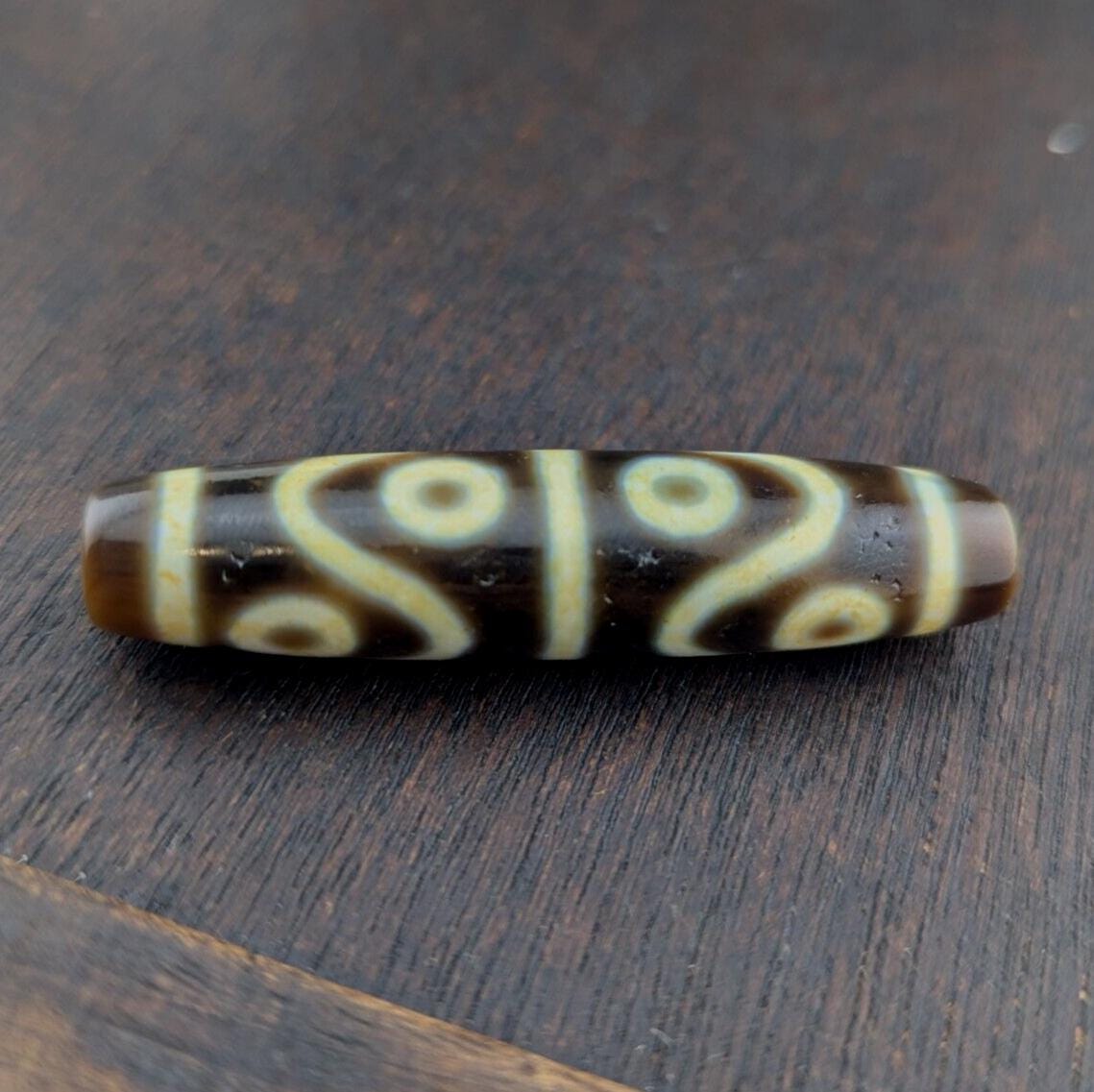 6 eyes very unique pattern sky earth eyes agate stone dzi bead amulet